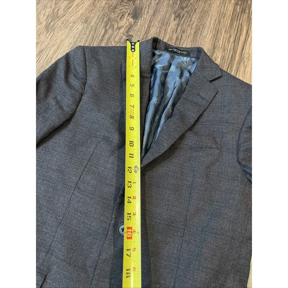 John Varvatos Sport Coat Blazer Jacket Signature Skull Size 36R  Plaid